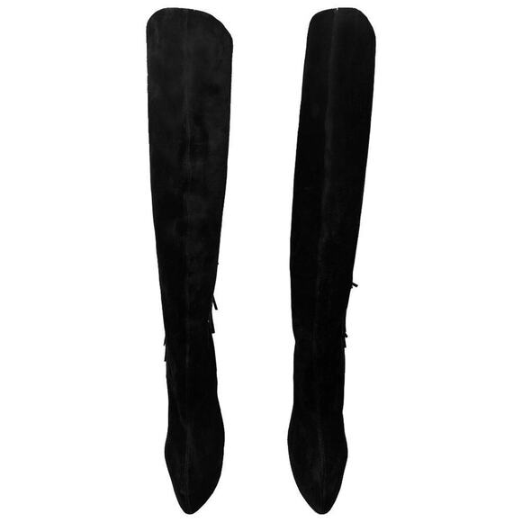 Christian Louboutin Interlopa Fringe Suede Knee High Boots 37 - Picture 3 of 8